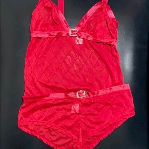 Sexy Red Lace 2 piece Lingerie